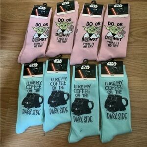 Bundle x8 Disney Star Wars BABY YODA COFFEE DARK SIDE & DO OR DONUT  6 1/2 To 12